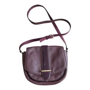 Kate Spade Hunts Place Marci Crossbody Bag Burgundy Purse Adjustable Leather